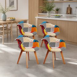 Set of 4 Stylish Retro Dining Chairs for Your Space