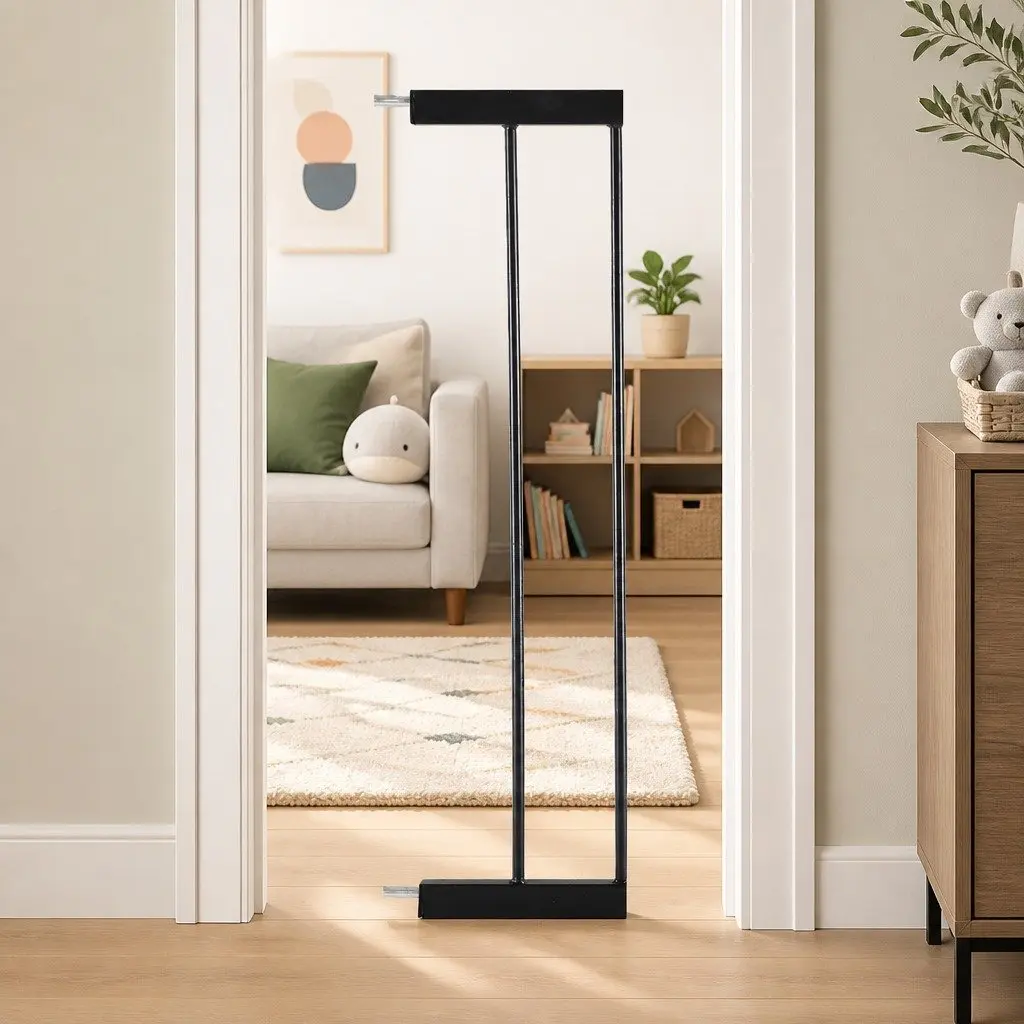 Extension Panel Black 10cm Wide for Pressure Mounted Safety Gate