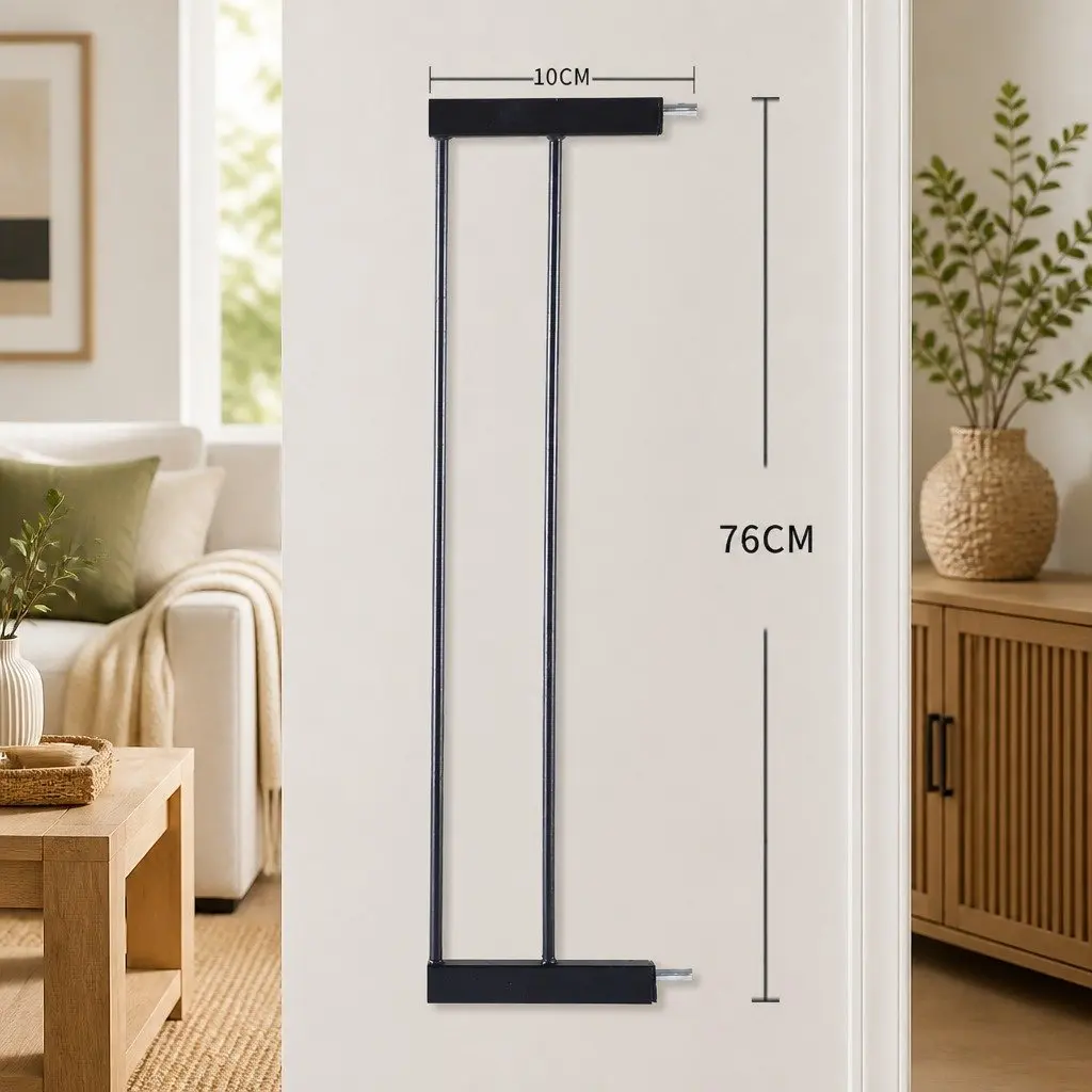 Extension Panel Black 10cm Wide for Pressure Mounted Safety Gate