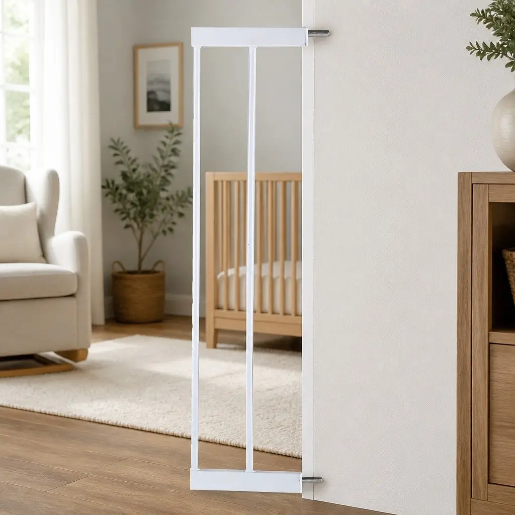 Baby Safety Gate Extension Panel White 10cm Wide
