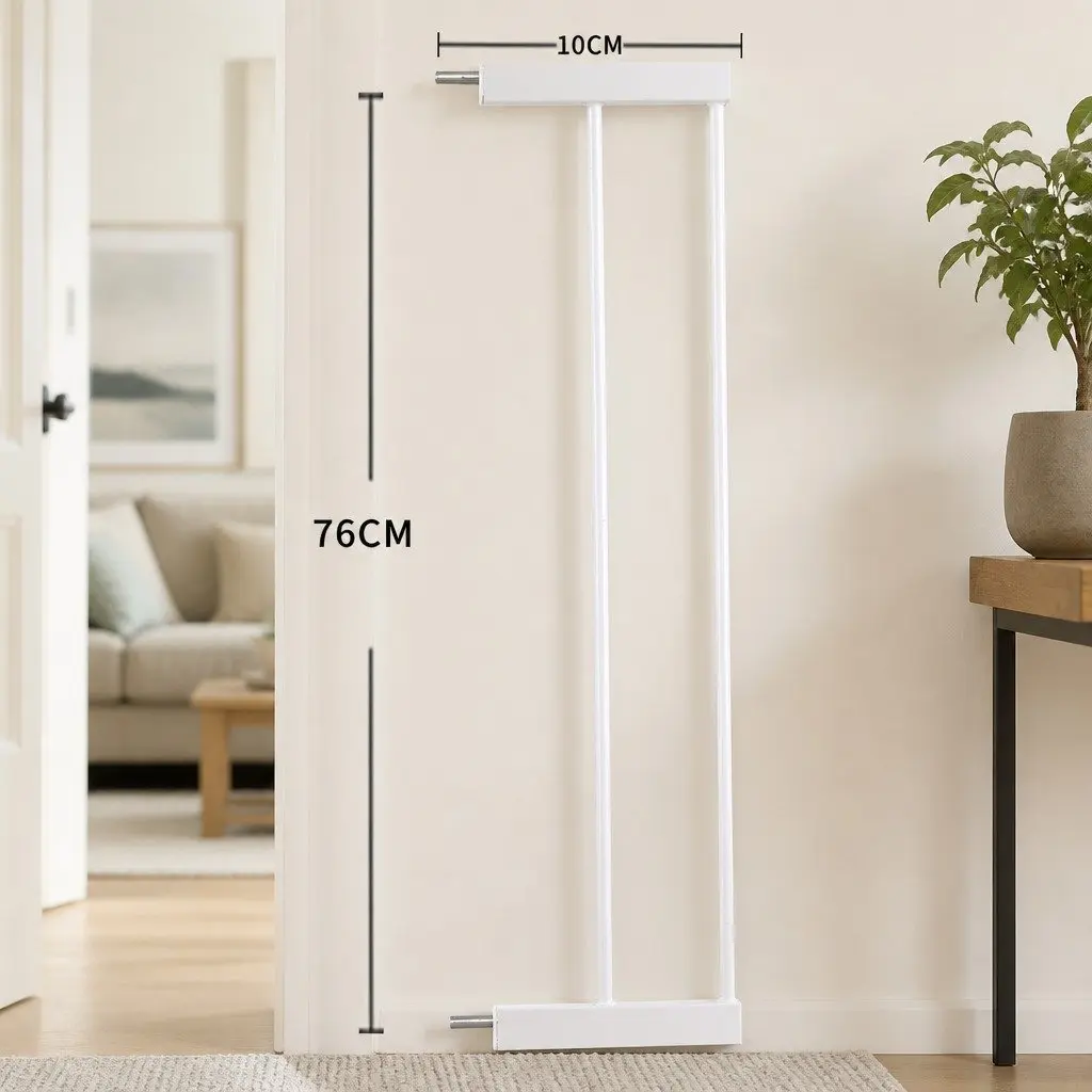 Baby Safety Gate Extension Panel White 10cm Wide