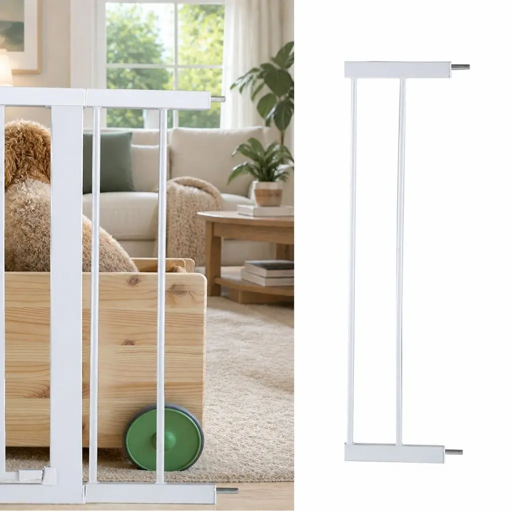 Baby Safety Gate Extension Panel White 10cm Wide