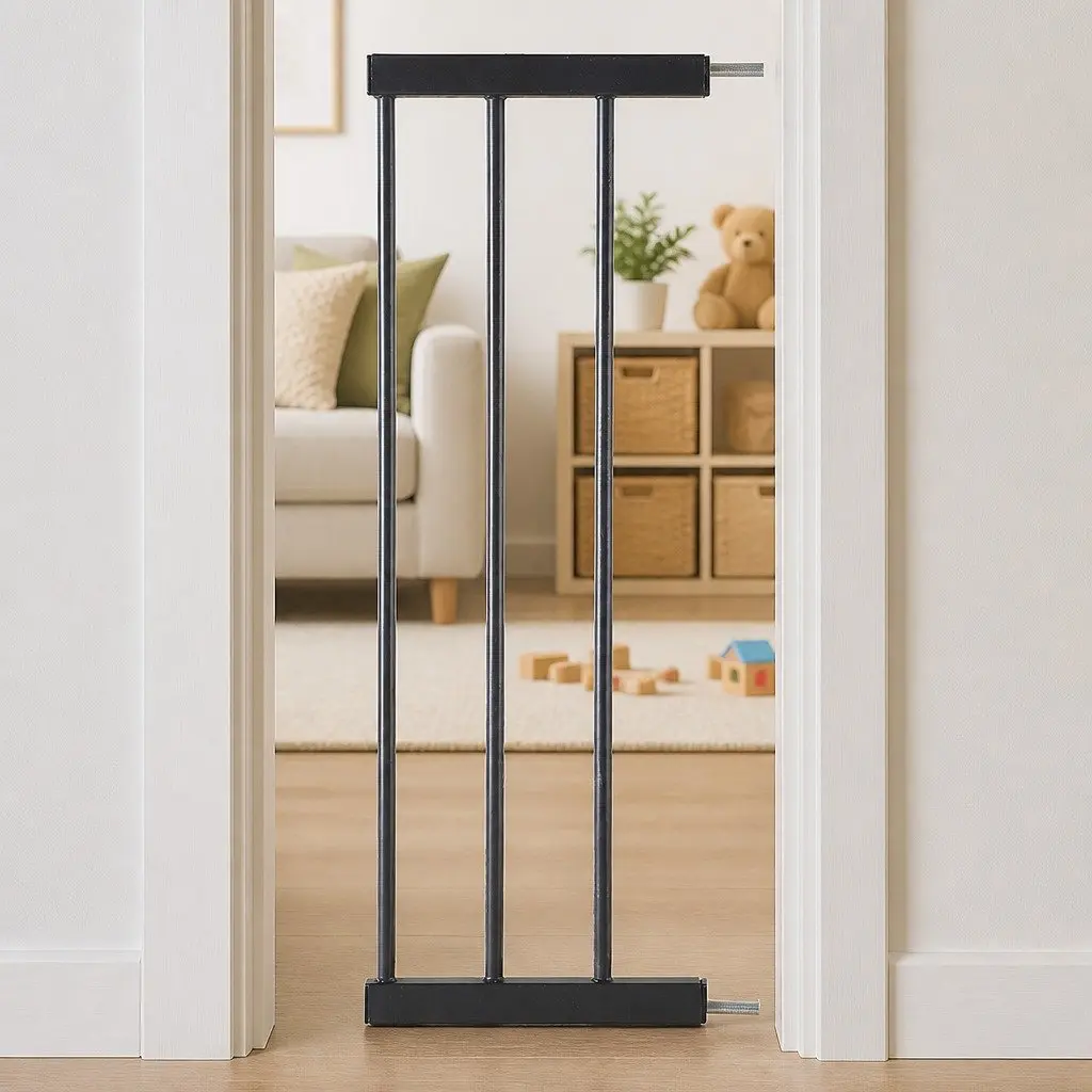Black Extension Panel 20cm Wide Only - No Safety Gate Included