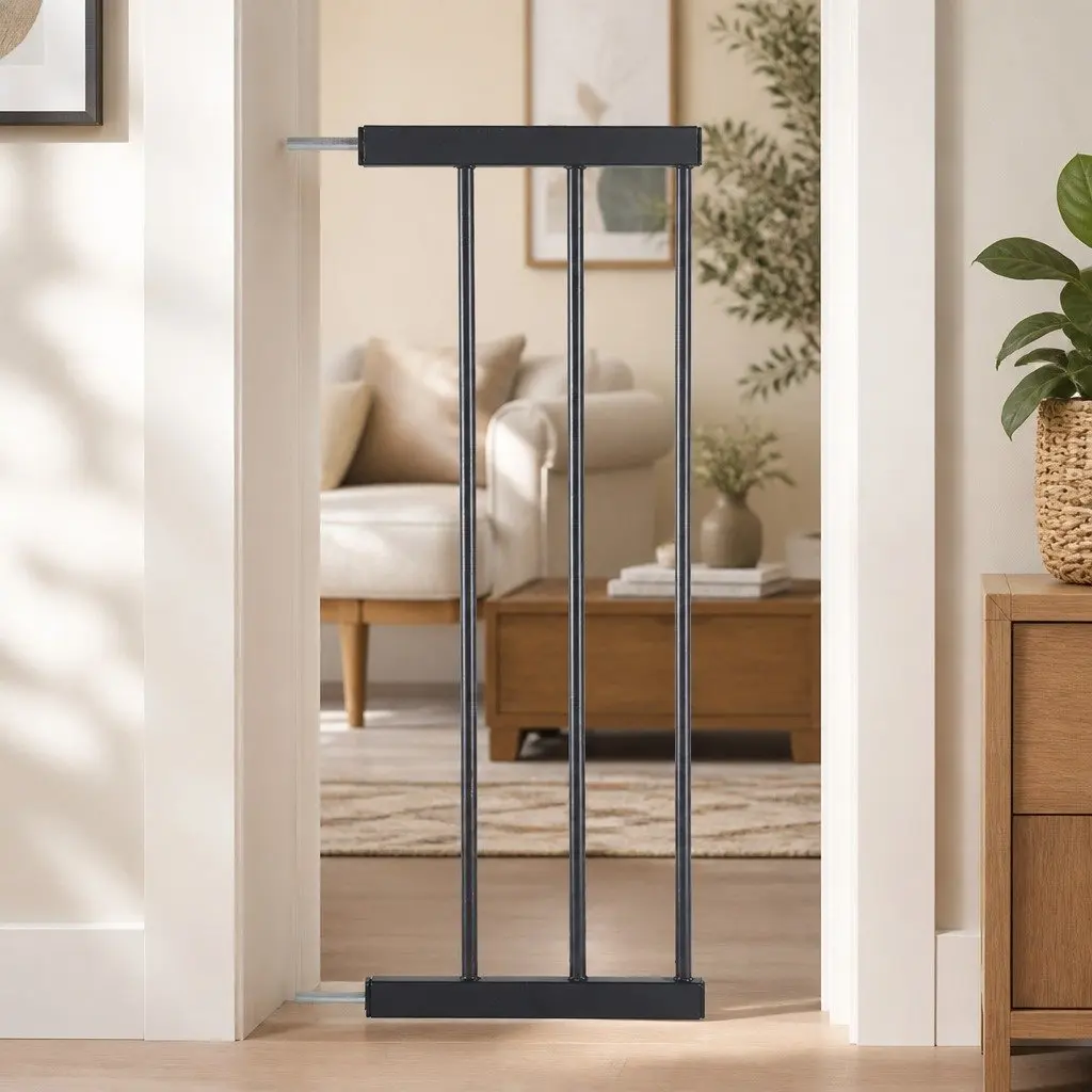 Black Extension Panel 20cm Wide Only - No Safety Gate Included