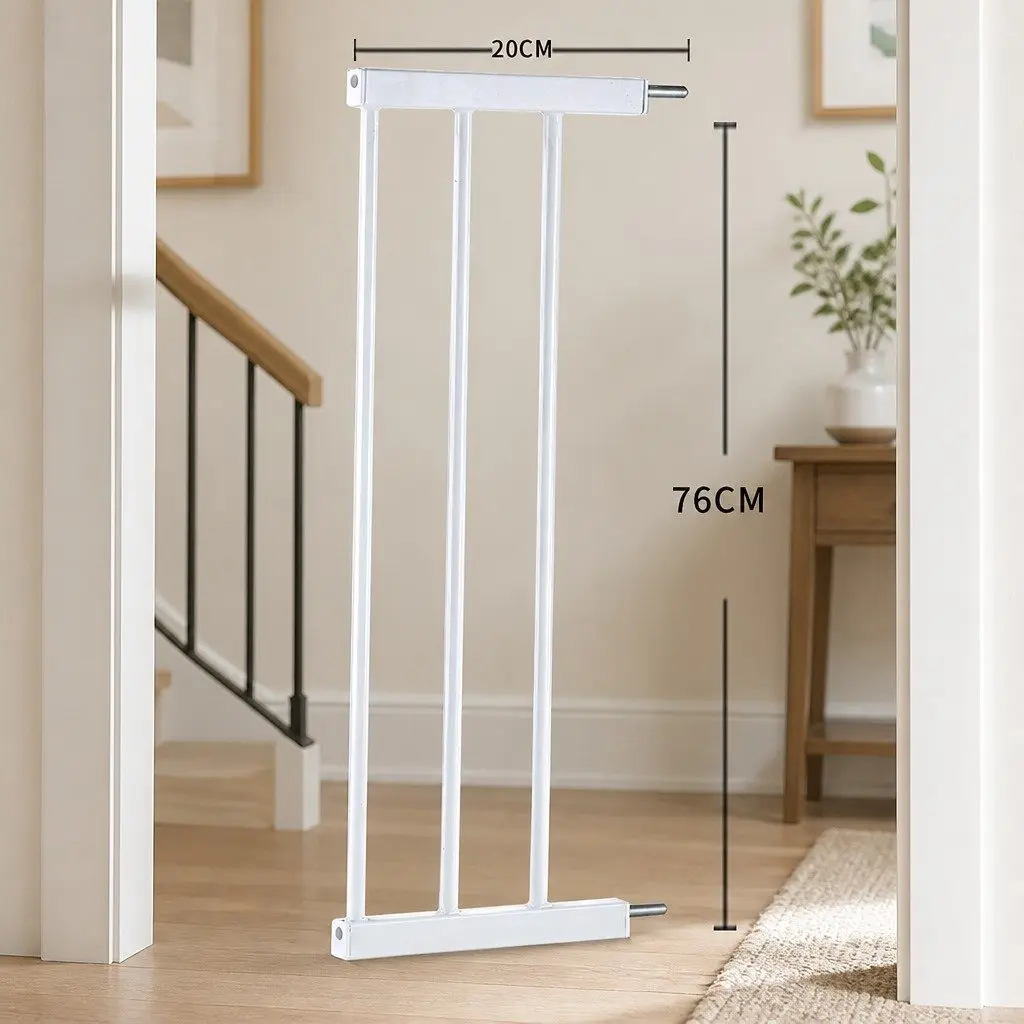 Extension Panel White 20cm for Pressure Mounted Gate