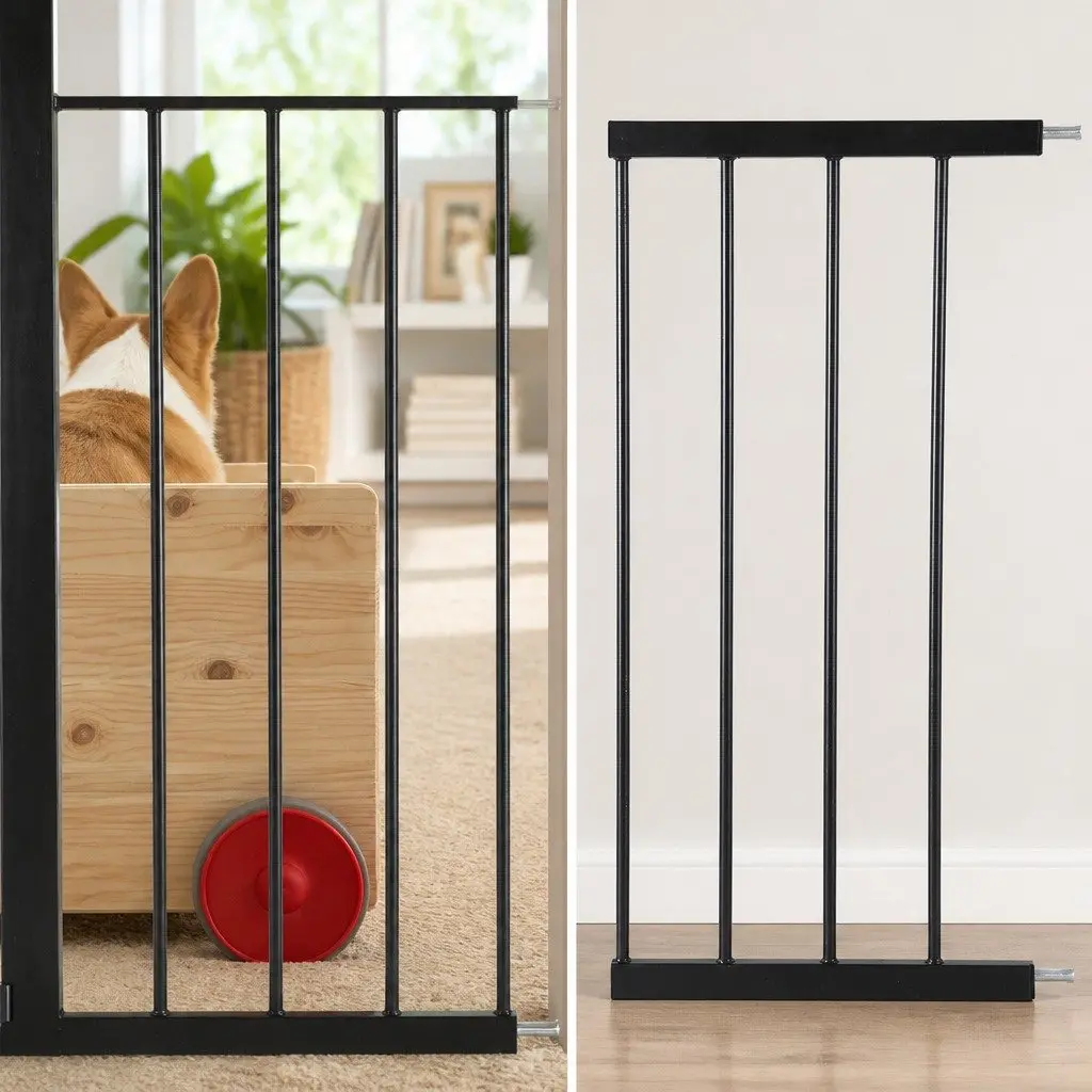 30cm Black Extension Panel for Baby Safety Gate / No Gate Included