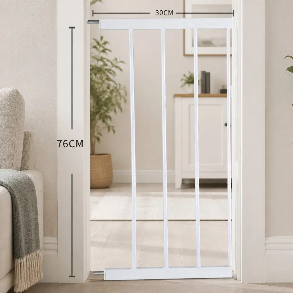 30cm White Extension Panel for Pressure Mounted Safety Gate