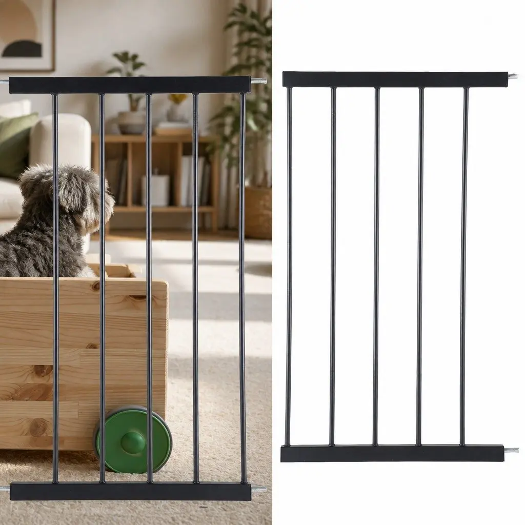 Extension Panel 45cm Black for Baby Safety Gate Pressure Mounted