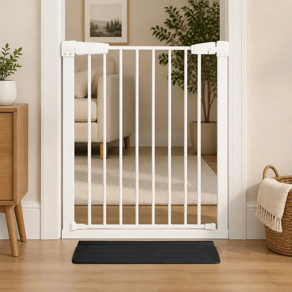 Bottom Ramp Bar for Pressure Mounted Safety Gate Black Essential Accessory