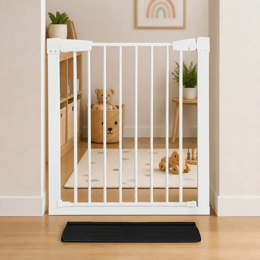 Bottom Ramp Bar for Pressure Mounted Safety Gate Black Essential Accessory