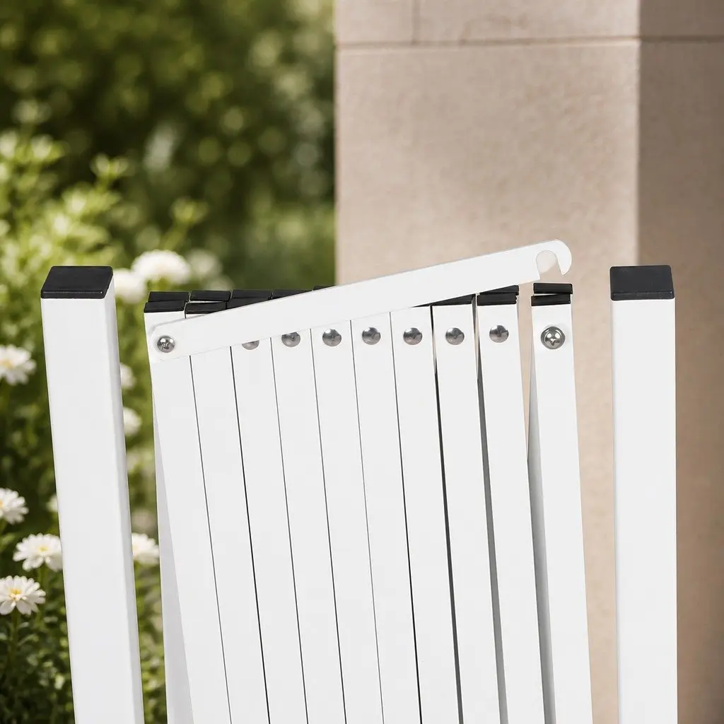 Expandable Safety Barrier Gate White Aluminum Fence 330cm Work Site Protection