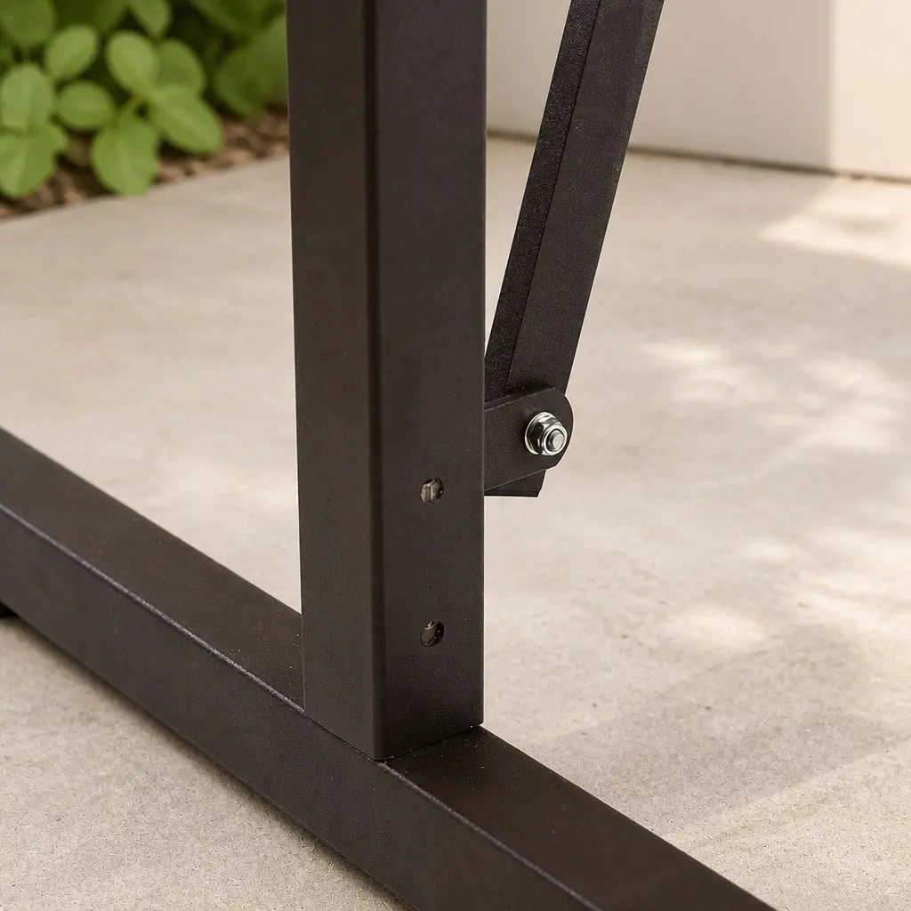 Expandable Barrier Gate Brown Adjustable Foldable Accordion Style