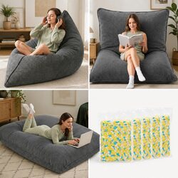Compact 3 in 1 Bean Bag Chair for Versatile Comfort