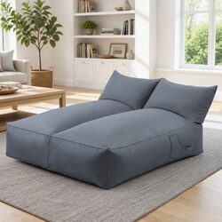 Effortless L-Shape Bean Bag Chair for Cozy Relaxation