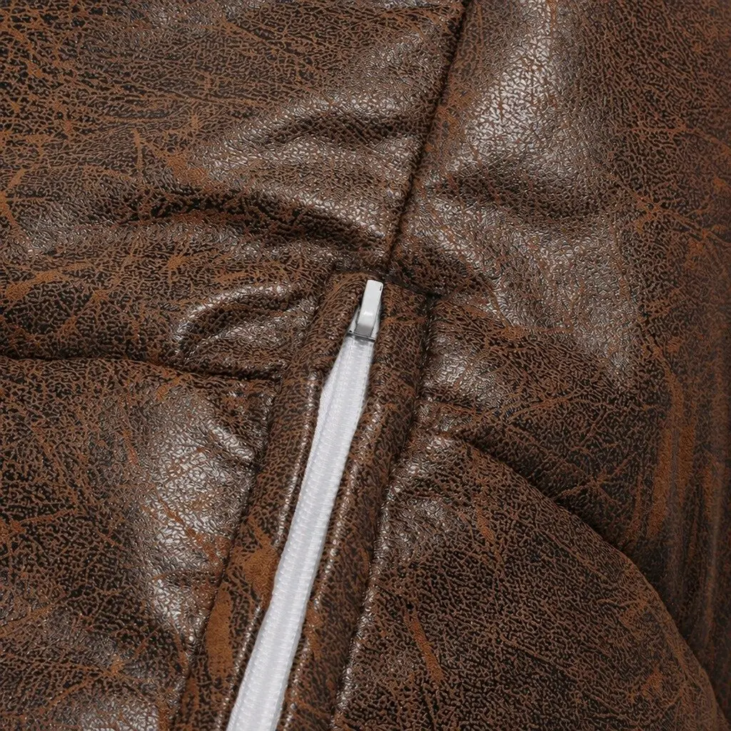 Bean Bag Cover Chair Brown Modular Easy Clean Zipper Opening