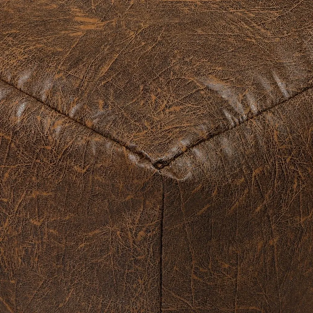 Bean Bag Cover Chair Brown Modular Zipper Opening Easy Clean