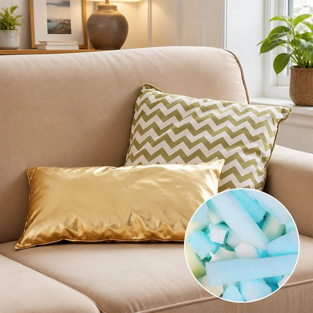 Shredded Memory Foam Bean Bag Cushion Filler 9KG Filling Large Hexagonal Grains