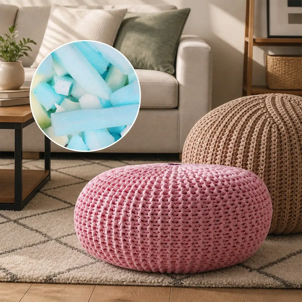 Shredded Memory Foam Bean Bag Cushion Filler 9KG Filling Large Hexagonal Grains