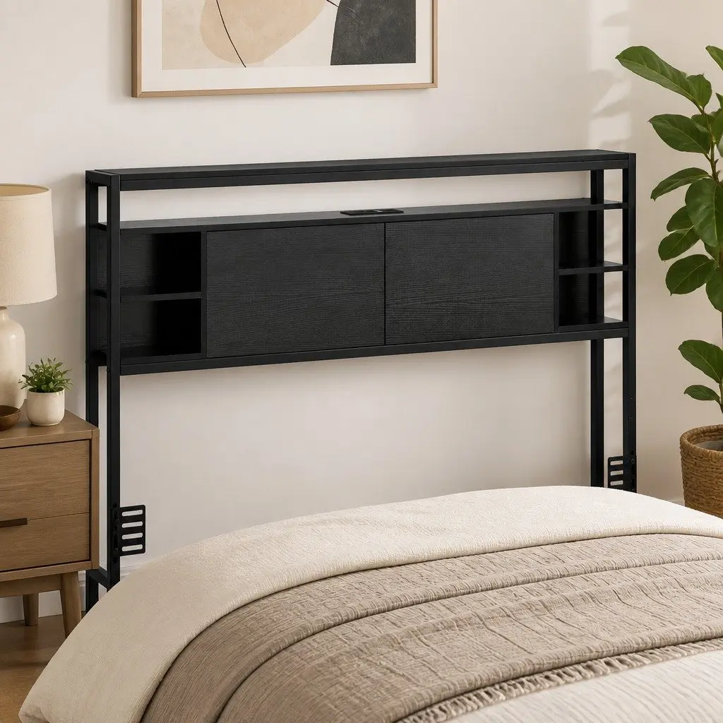 Black Queen Bed Headboard