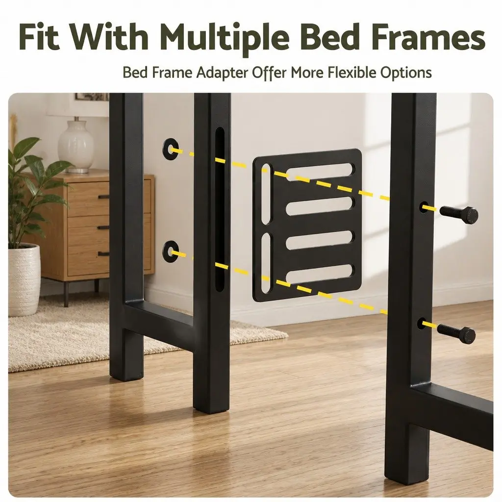Queen Bed Headboard Black with Storage Charging Station Open Shelves