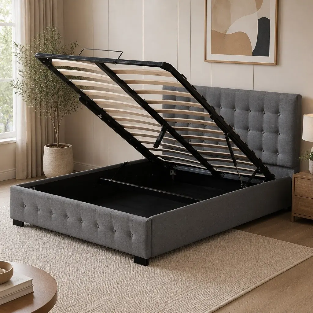 Queen Bed Frame with Storage Options