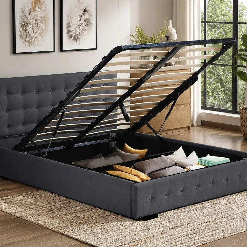 Queen Bed Frame with Storage Options