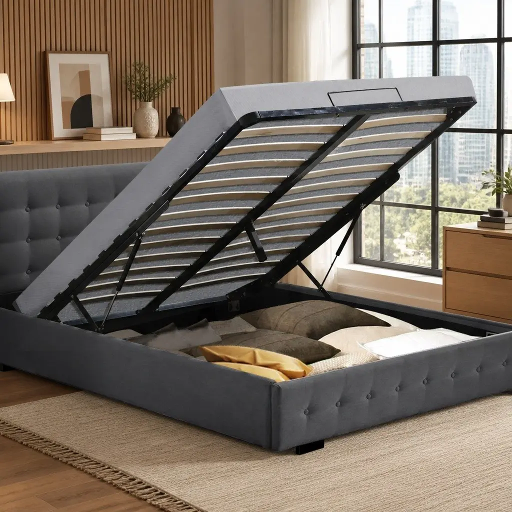 Queen Bed Frame with Storage Options