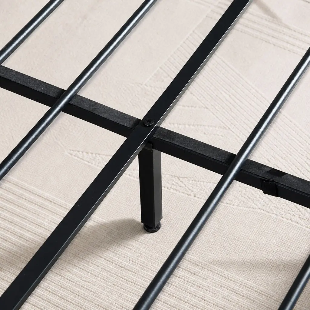 Queen Bed Frame with Storage & LED Lighting