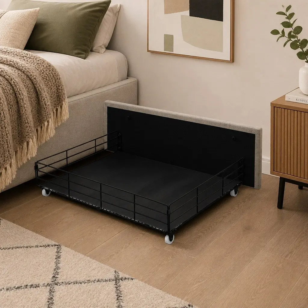 Single Bed Frame with Integrated USB & Storage
