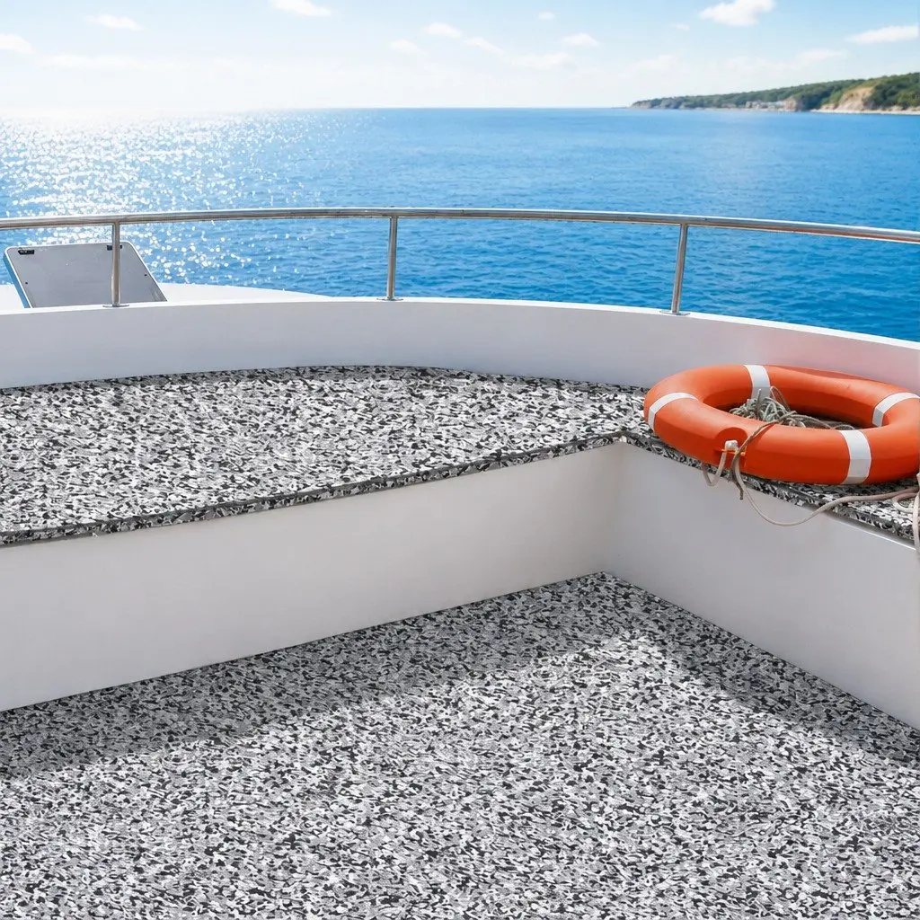 EVA Foam Boat Flooring Mat Multicolour Camo 240x90cm Anti-Slip Marine