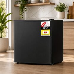 Compact 48L Black Beverage Cooler with Smart Features