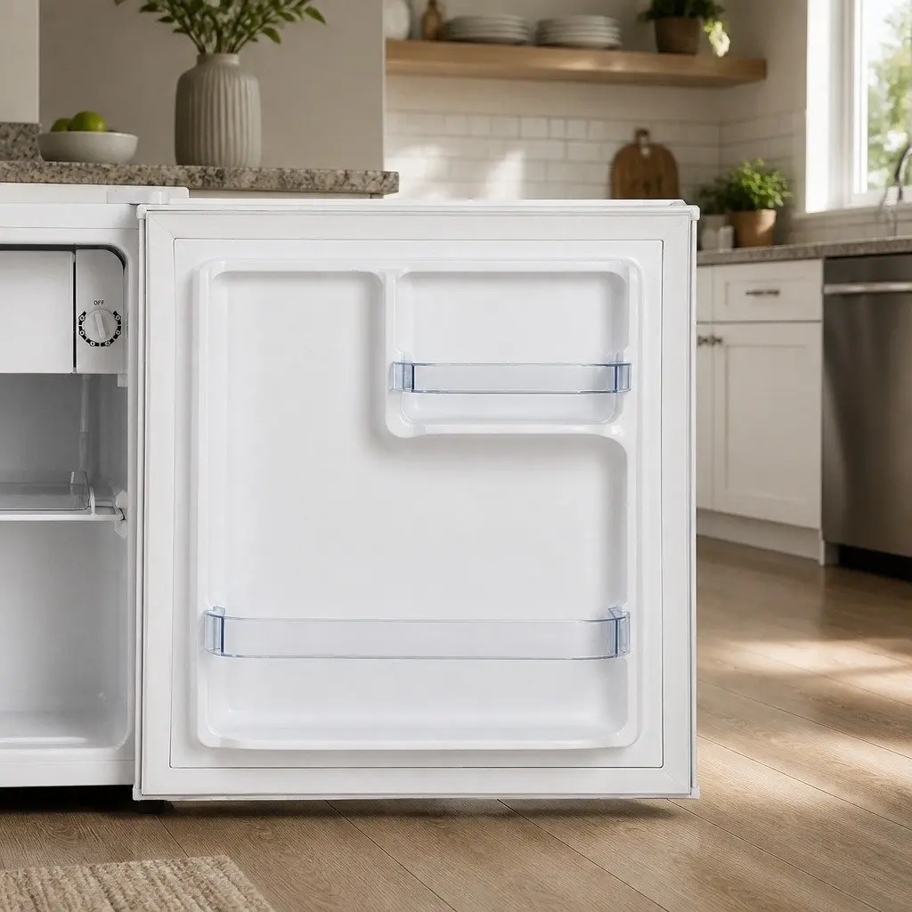 48L Bar Fridge White Portable Compact Mini Refrigerator Caravan Apartment Office