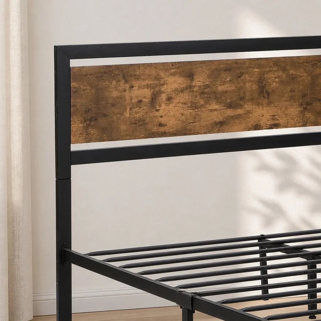 Queen Bed Frame with Under-Bed Storage