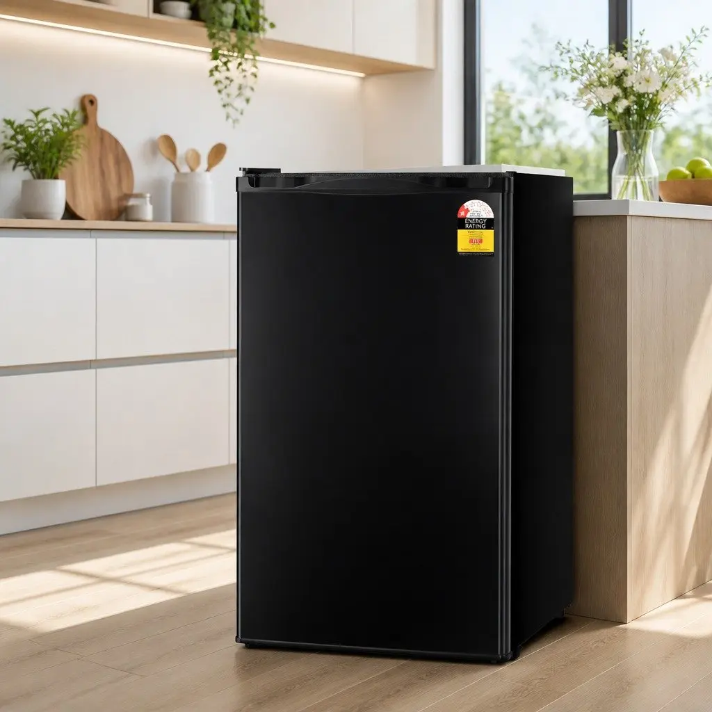 110L Bar Fridge Black Portable Mini Compact Beverage Cooler for Home Office