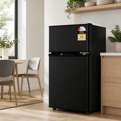 Bar Fridge Mini Freezer Refrigerator 85L Compact Chiller Cooling Appliance Black