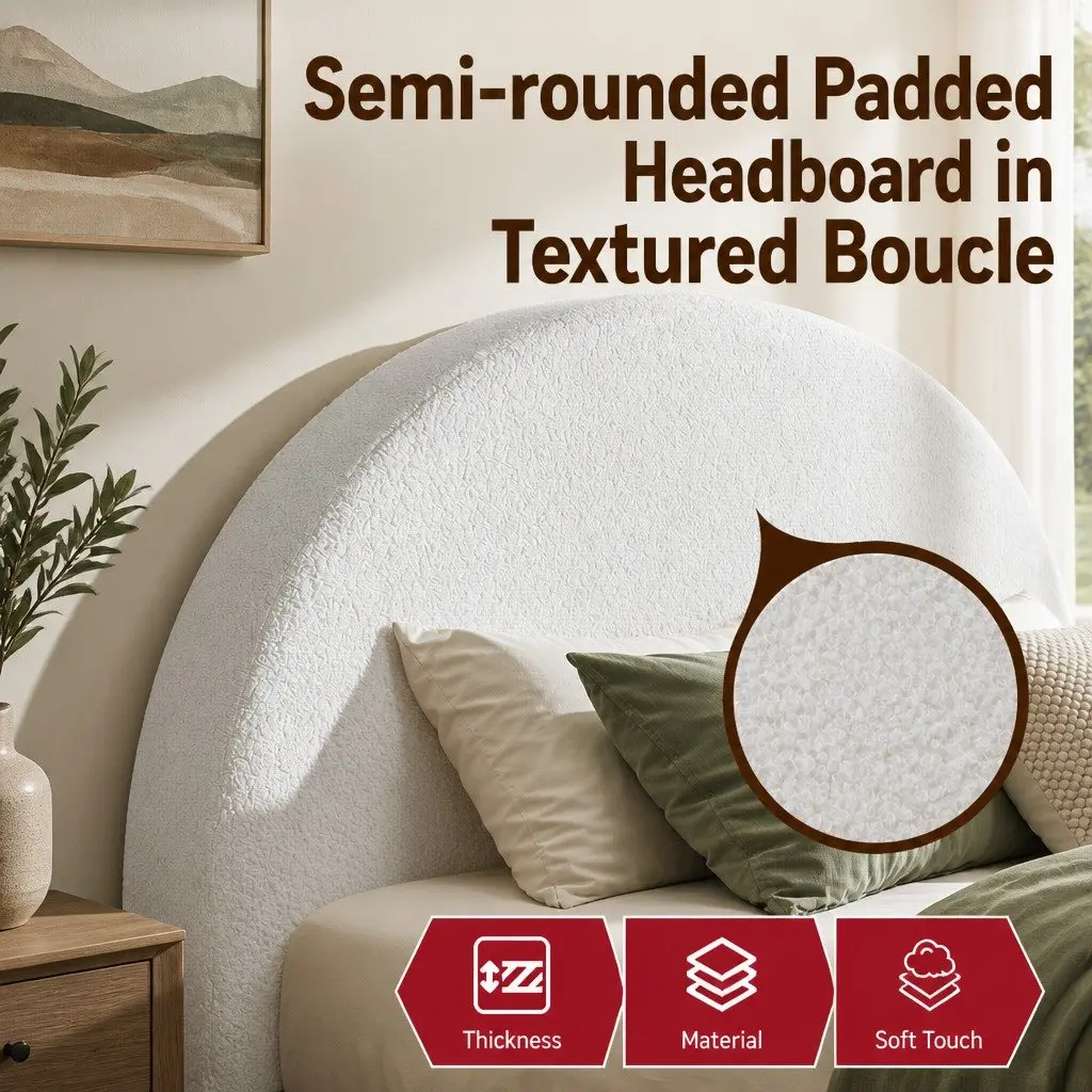 Queen Bed Frame White Vacuum Compressed Tool-Free Instant Expansion Removable Washable Cover