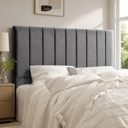 Your New Charcoal Velvet Queen Bed Headboard Awaits