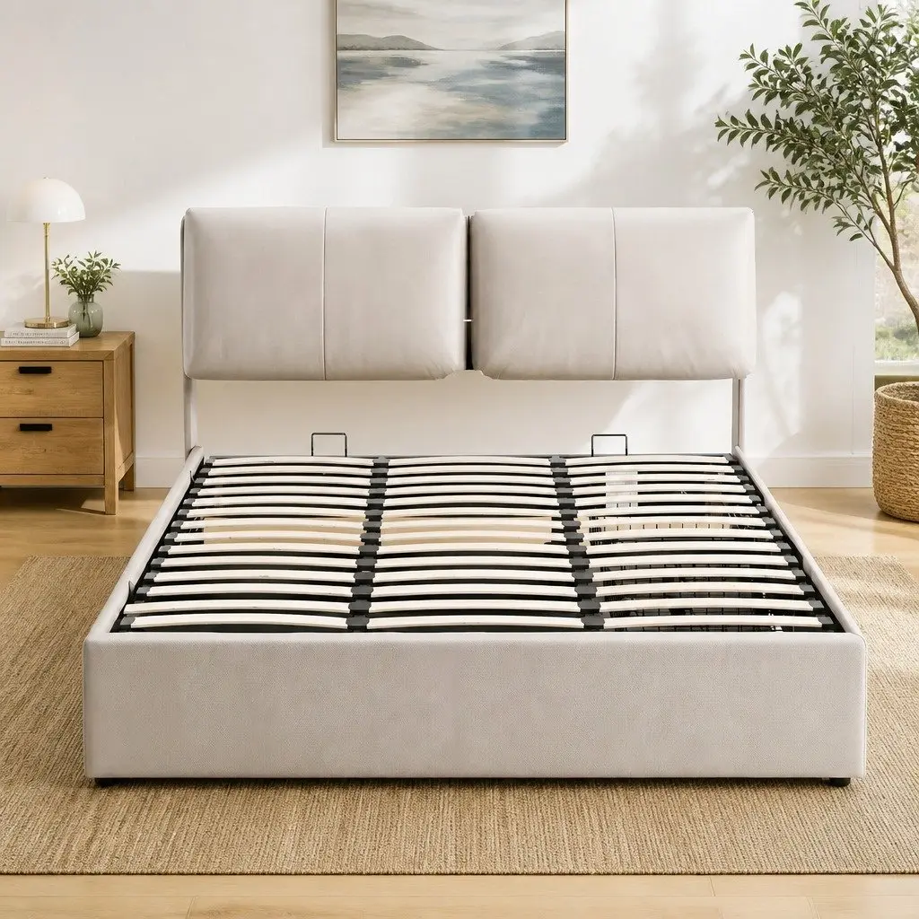 Queen Bed Frame with Storage
