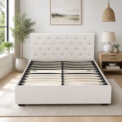 Compact Double Bed Frame with Storage Features