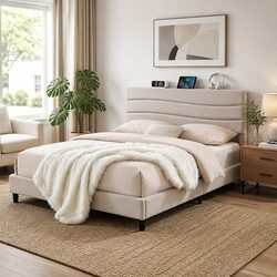 Your New Queen Bed Frame with Storage and Charging