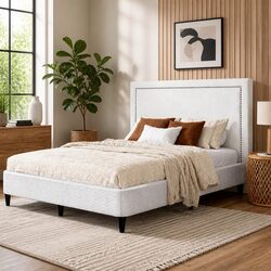 Compact and Strong Queen Bed Frame with Storage Features