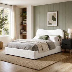 Double Bed Frame and Bedside Table - Simple and Strong