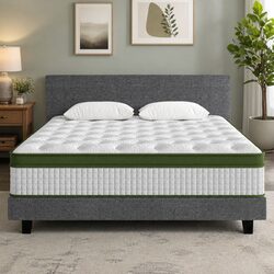 King Bed Frame and Hybrid Mattress for Optimal Comfort