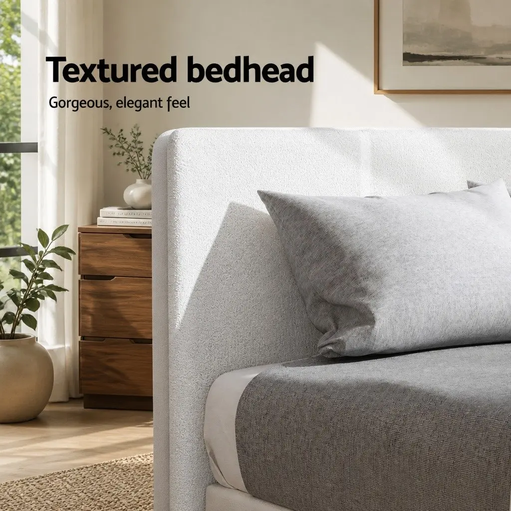 Single Bed Frame and Hybrid Mattress Set