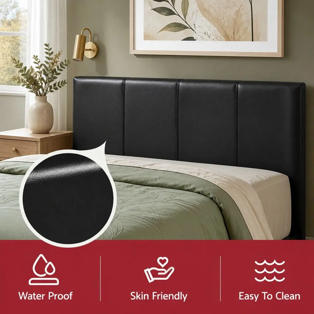 Queen Bed Frame Black Gas Lift Storage with 2 Bedside Tables