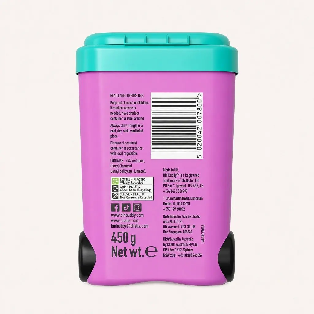 Household Bin Odour Neutraliser Fresh Spring Blossom 450g Powder x2 Fine Powder Fragrance