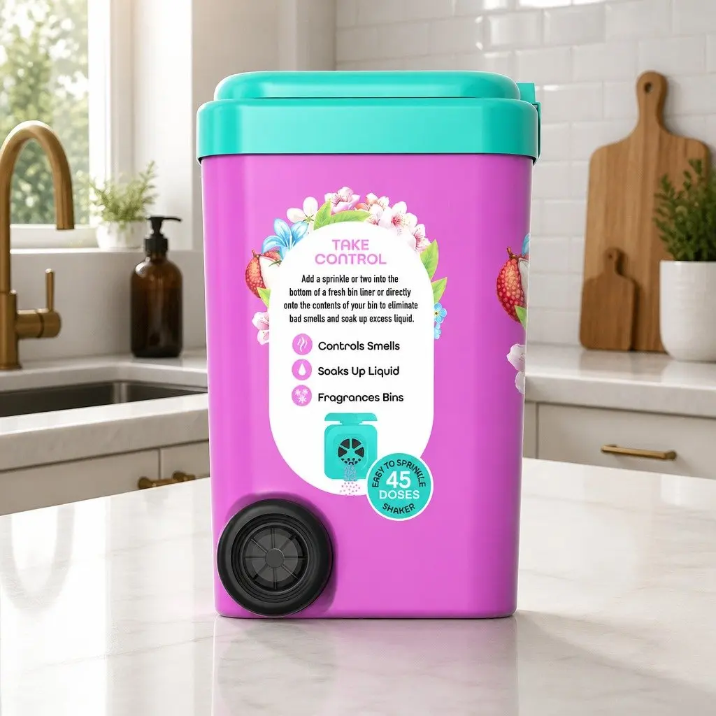 Odour Control Powder Fresh Spring Blossom 450g Neutraliser for Home Office