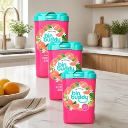 Fresh Pink Grapefruit 450g Powder Odour Neutraliser Absorbs Liquids x3