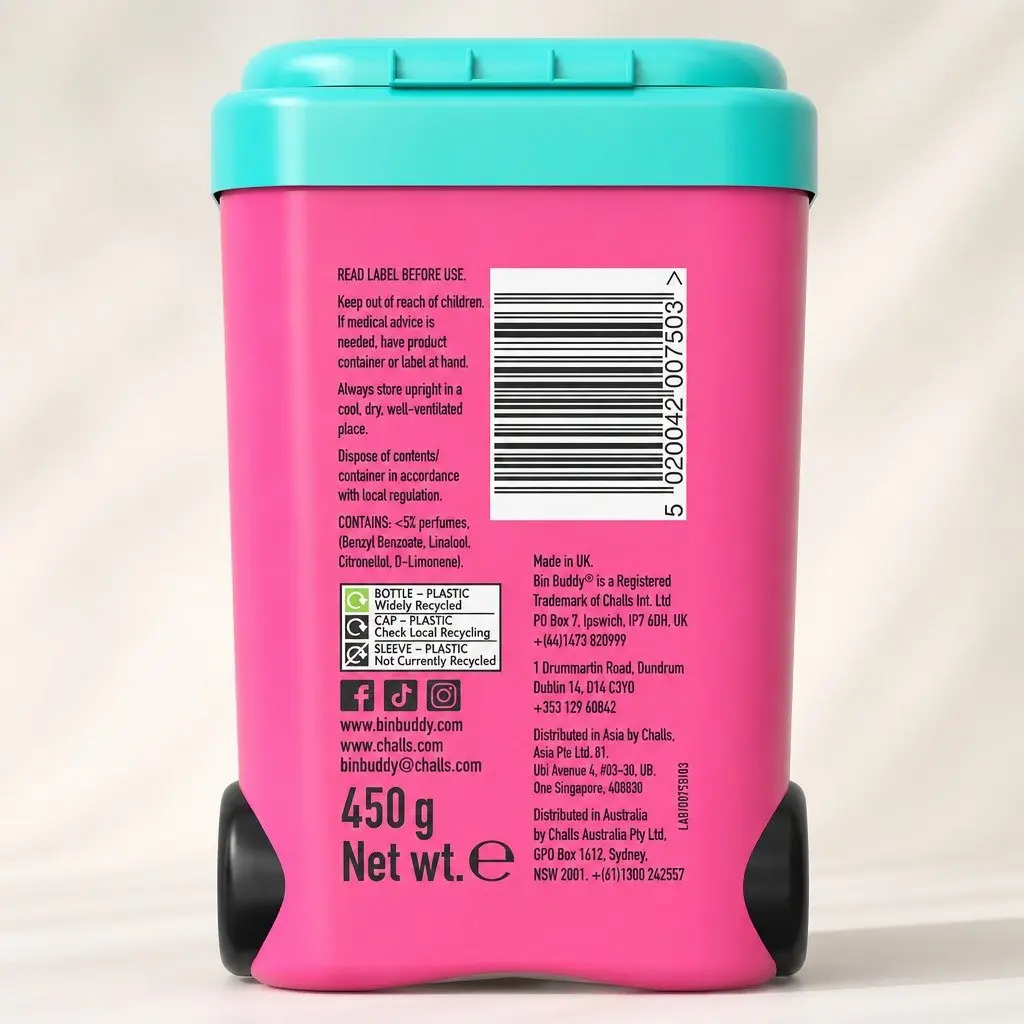 Odour Neutraliser Powder Fresh Pink Grapefruit 450g Absorbs Liquids