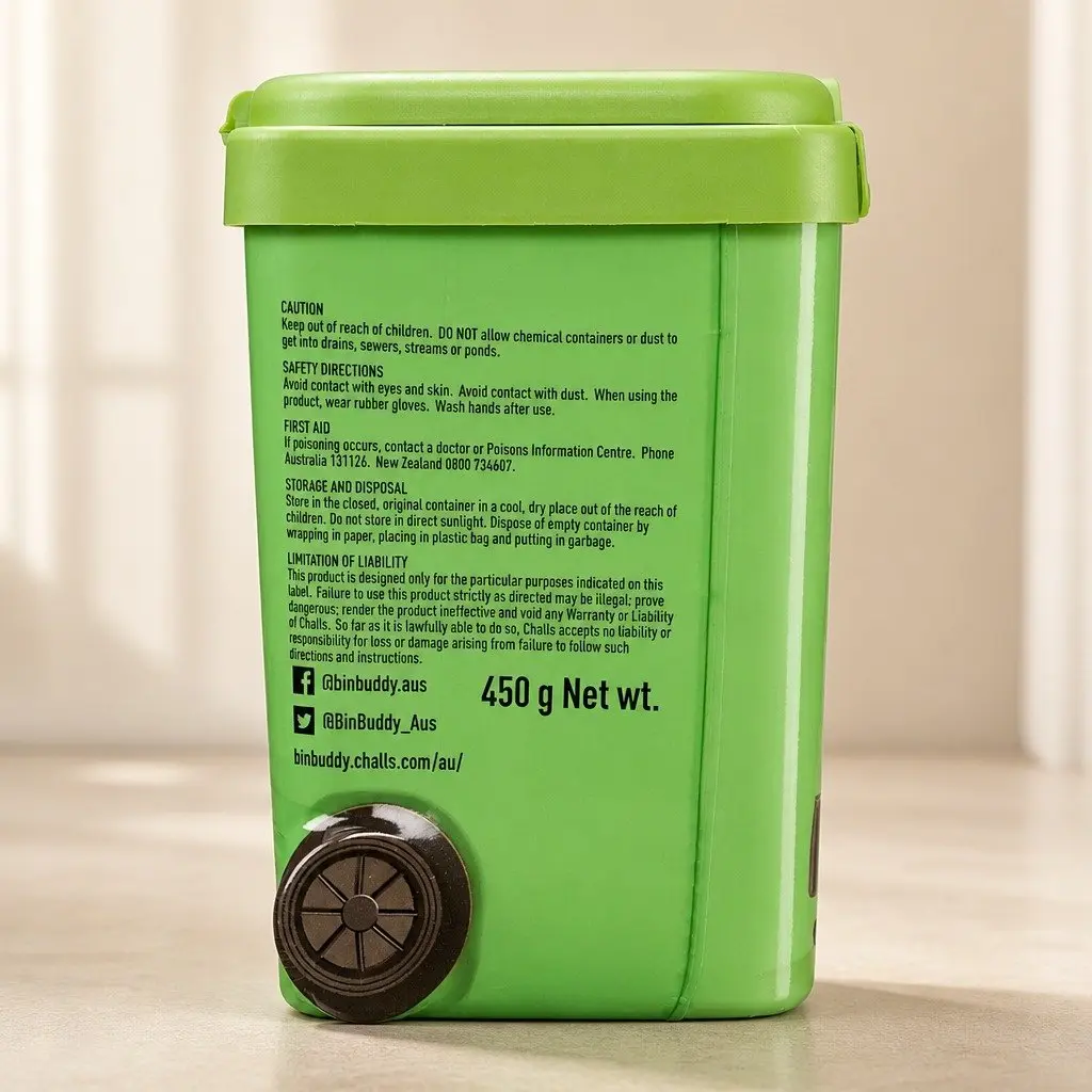 Citrus Powder 450g Fresh Bins Odour Control Household Office 3 Pack